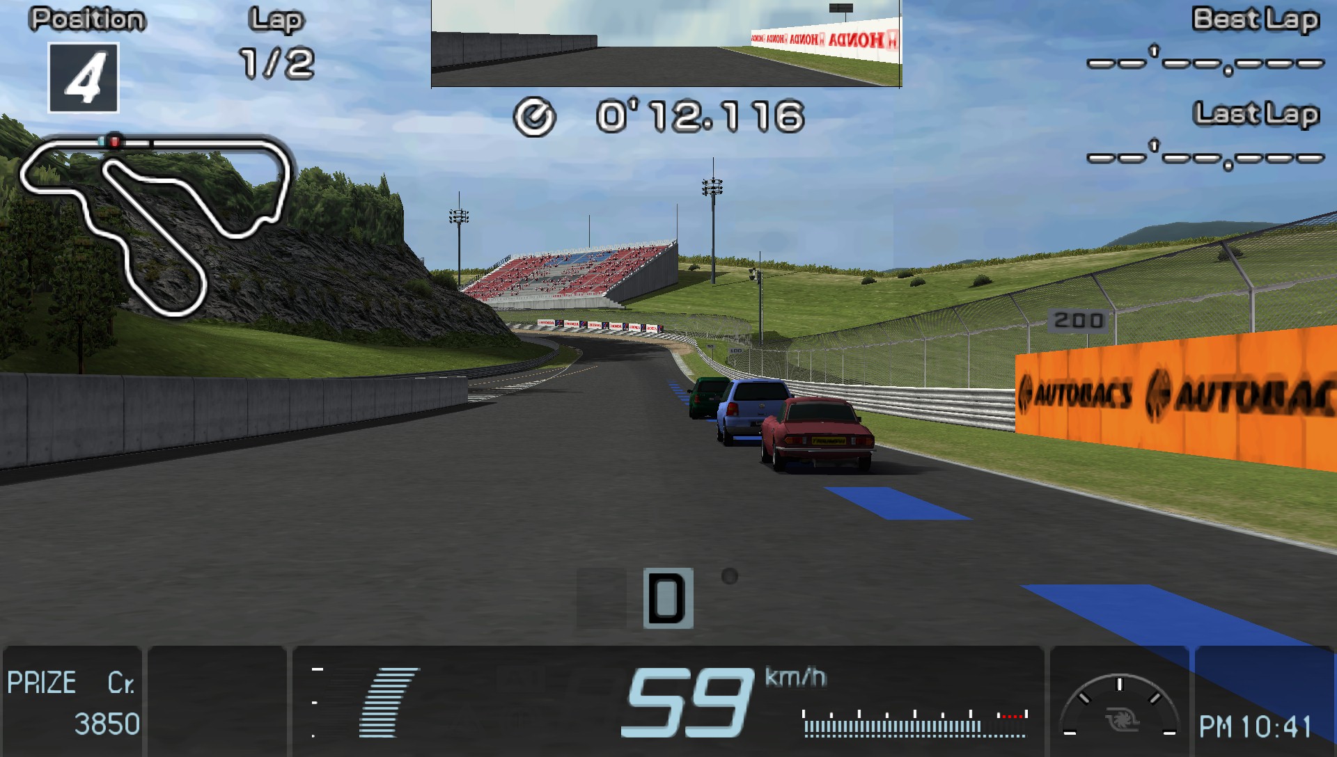The same Gran Turismo gameplay frame at its original high resolution